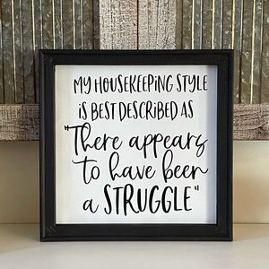 Housekeeping Wall Decor Sign